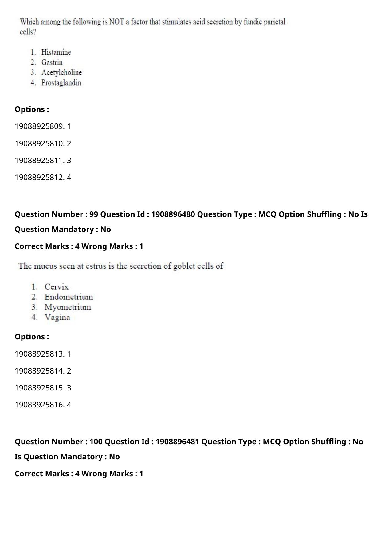 ICAR AIEEA PG 2021 ANIMAL SCIENCE Question Paper - Page 54