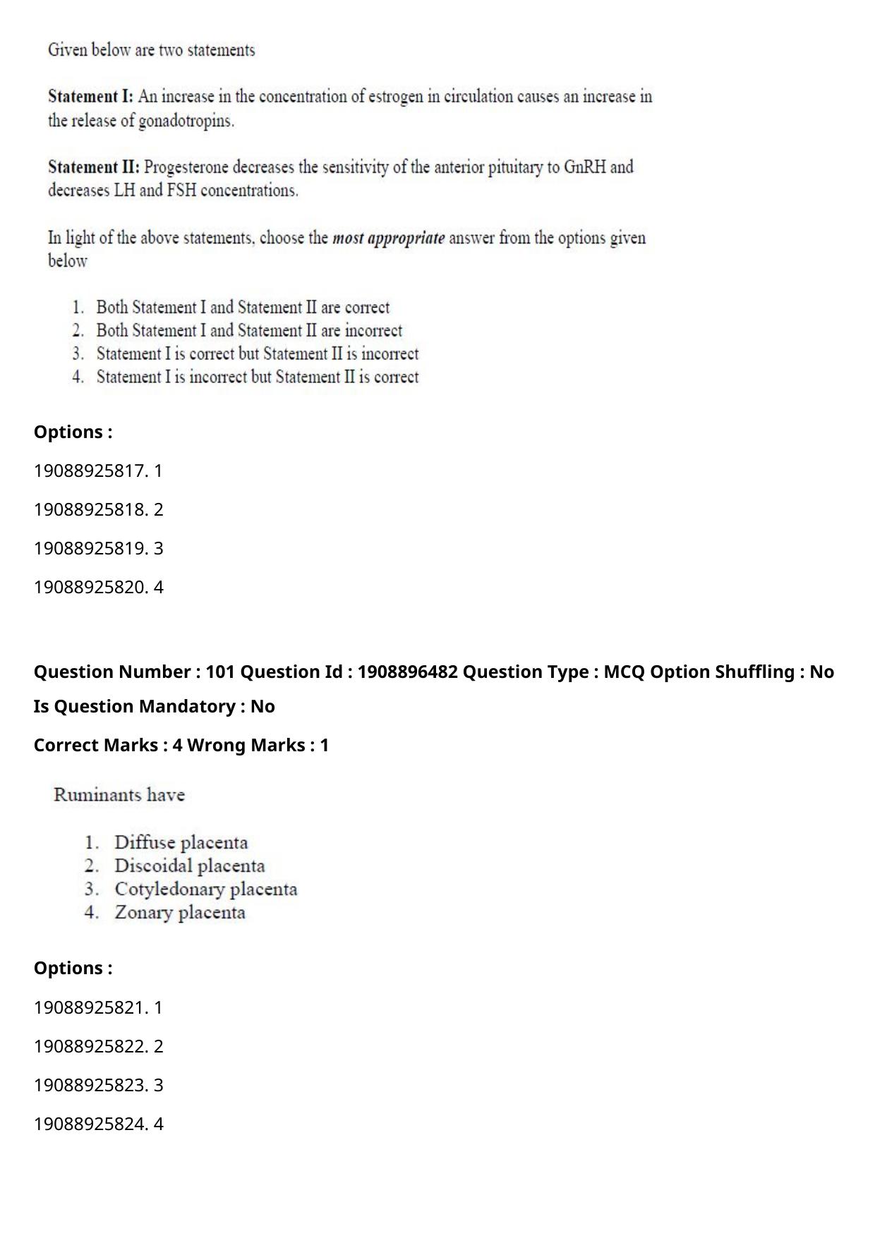 ICAR AIEEA PG 2021 ANIMAL SCIENCE Question Paper - Page 55