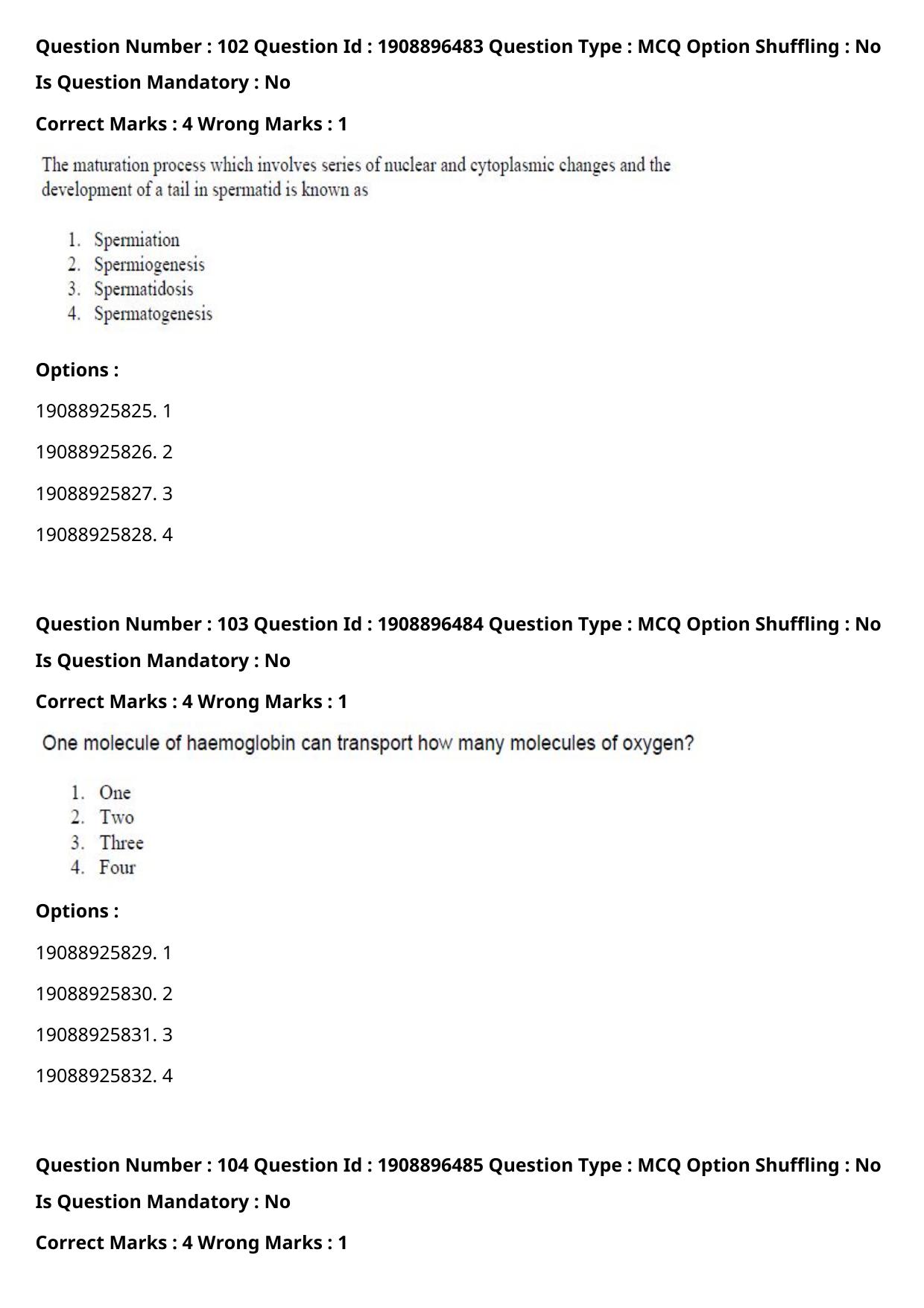 ICAR AIEEA PG 2021 ANIMAL SCIENCE Question Paper - Page 56