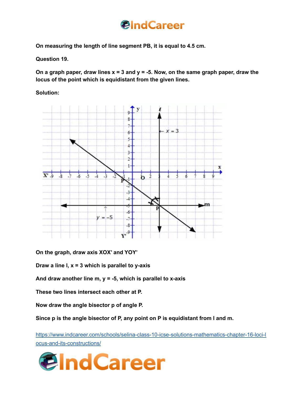 Selina Class 10 ICSE Solutions Mathematics : Chapter 16- Loci (Locus and Its Constructions) - Page 27