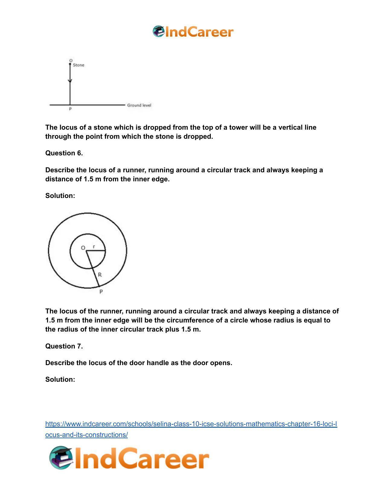 Selina Class 10 ICSE Solutions Mathematics : Chapter 16- Loci (Locus and Its Constructions) - Page 31