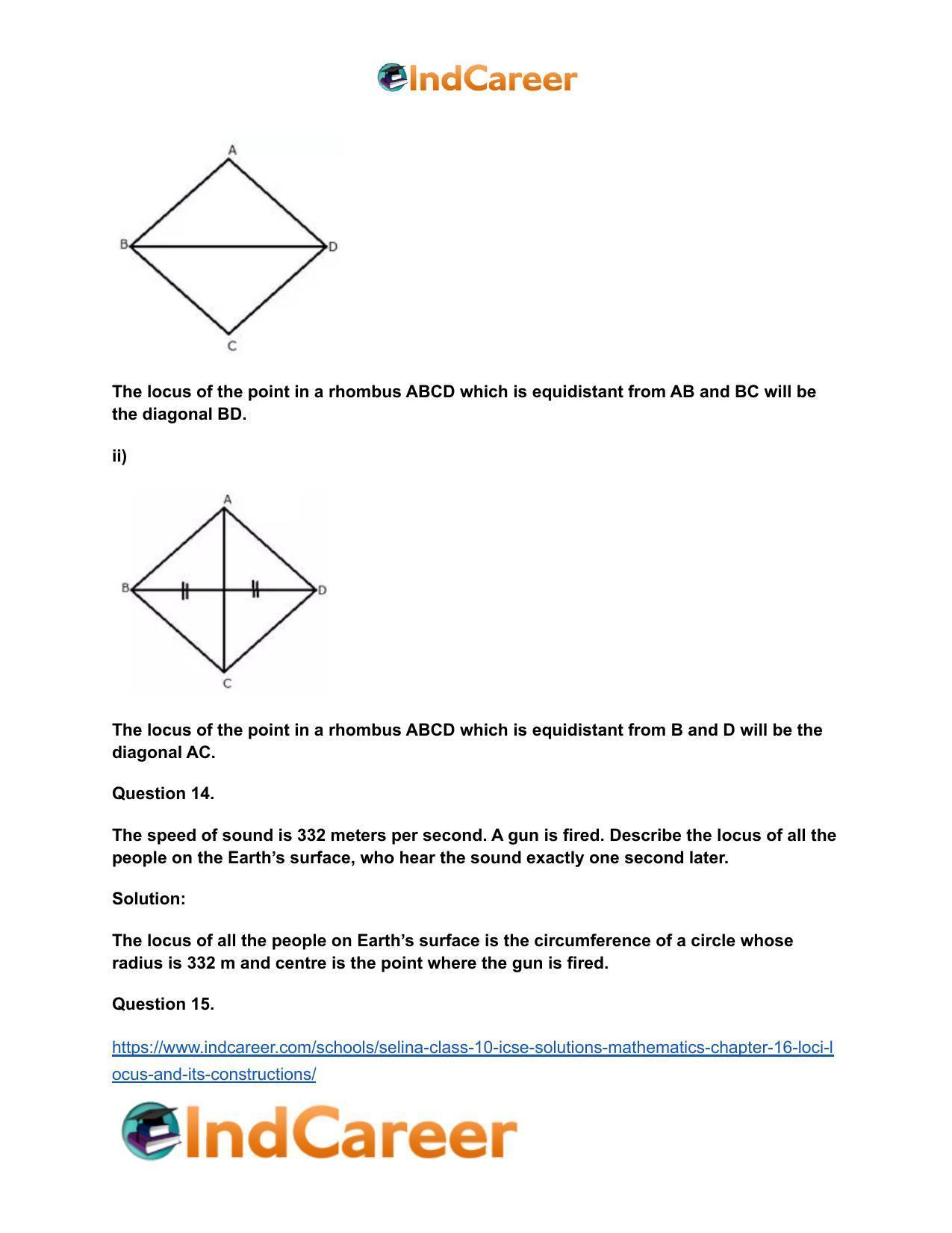 Selina Class 10 ICSE Solutions Mathematics : Chapter 16- Loci (Locus and Its Constructions) - Page 35