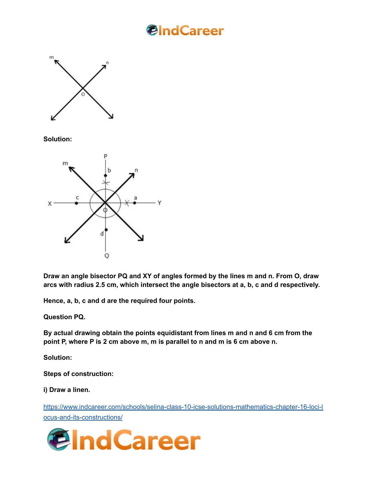 Selina Class 10 ICSE Solutions Mathematics : Chapter 16- Loci (Locus and Its Constructions) - Page 39