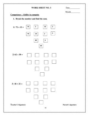 Worksheet for Class 3 Mathematics Assignment 38