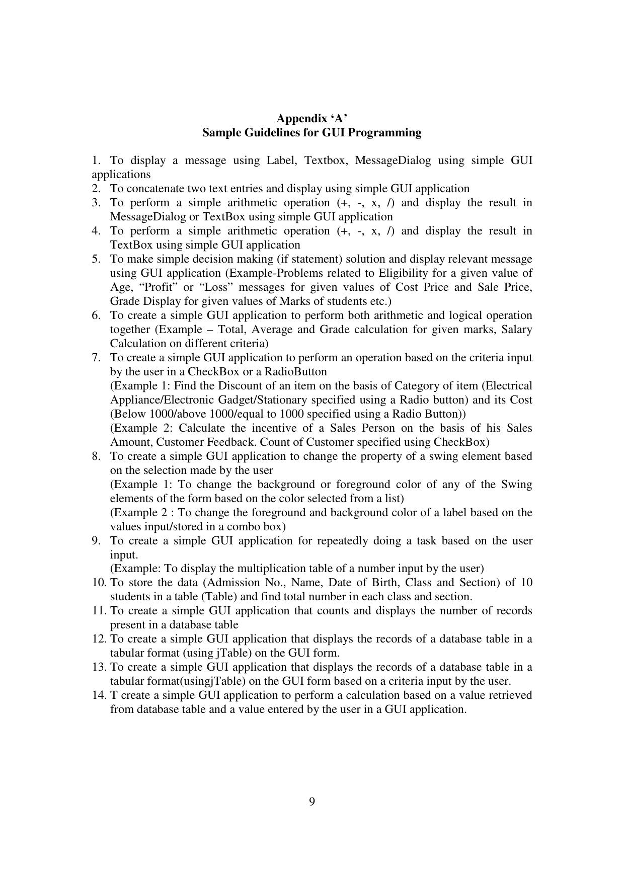 Meghalaya Board Informatics Practices Syllabus for Class XI & XII  - Page 9