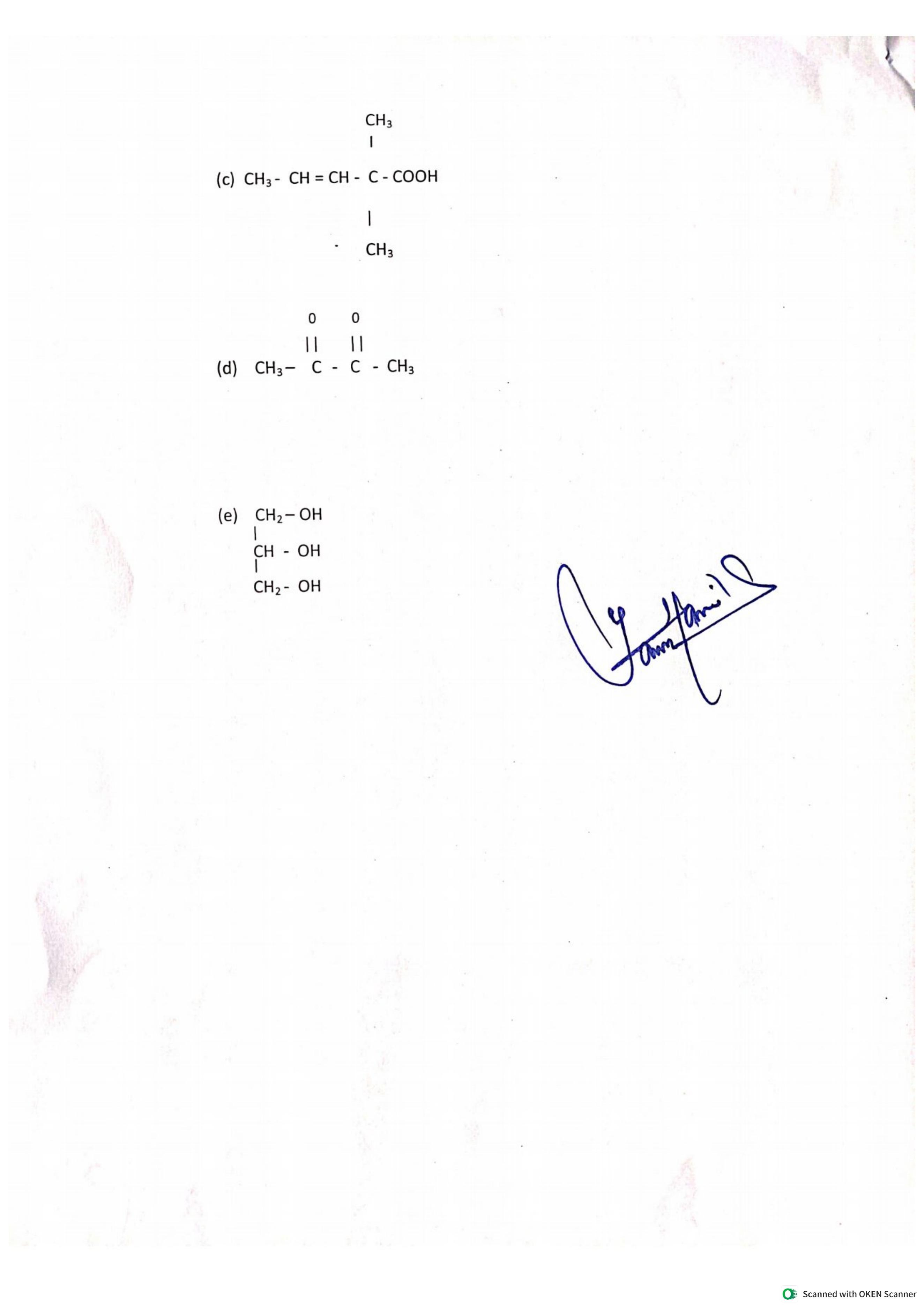 JKBOSE Class 11 Chemistry Model Question Paper - Page 4