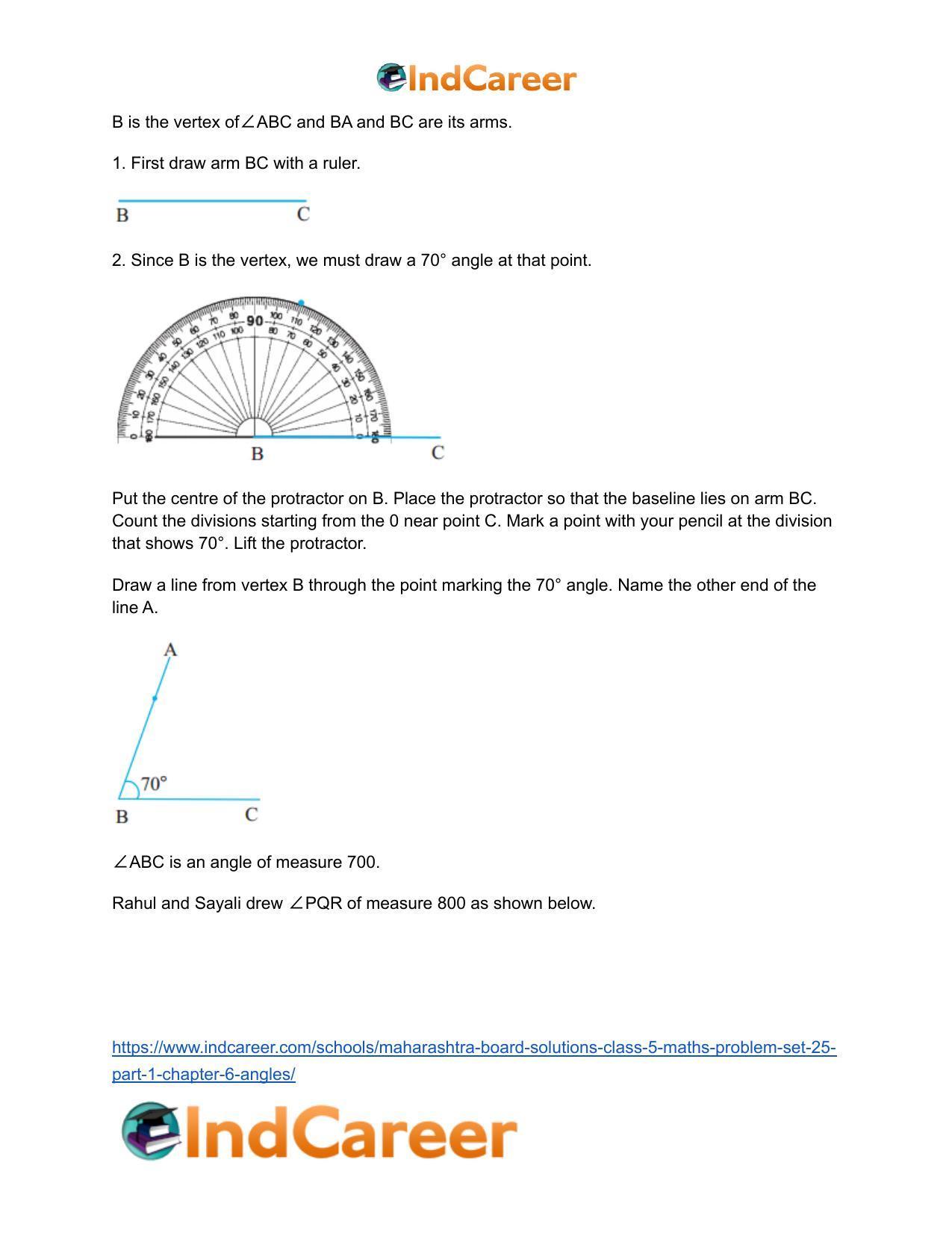 Maharashtra Board Solutions Class 5-Maths (Problem Set 25) - Part 1: Chapter 6- Angles - Page 3