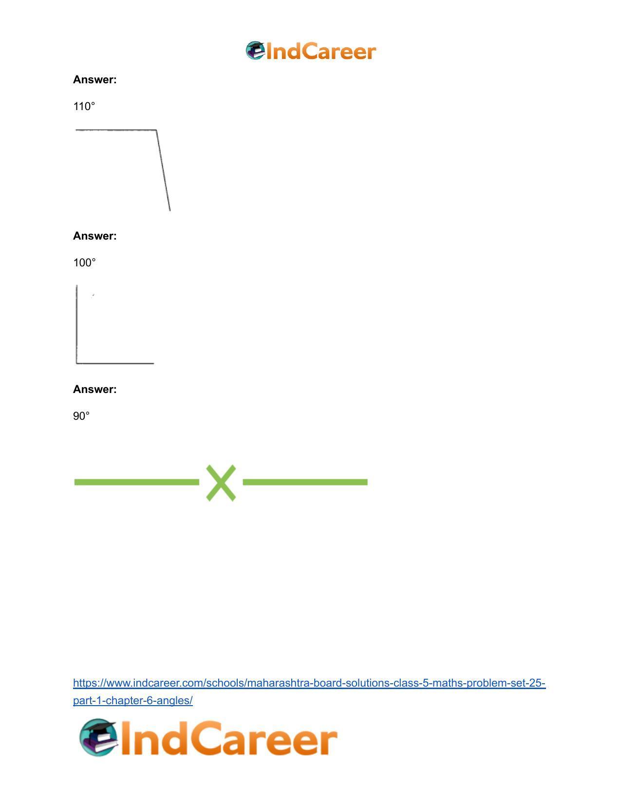 Maharashtra Board Solutions Class 5-Maths (Problem Set 25) - Part 1: Chapter 6- Angles - Page 5
