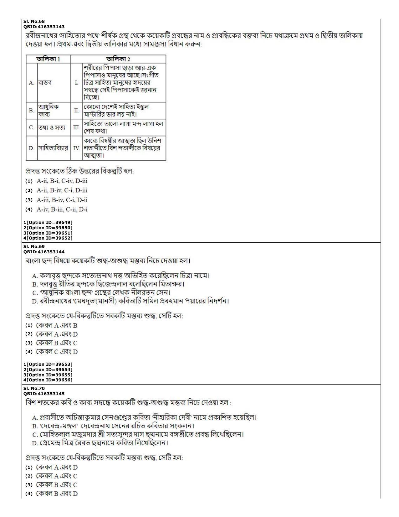 CUET (PG) 2022: PGQP-60 Bengali (10-09-2022) Question Paper - Page 21