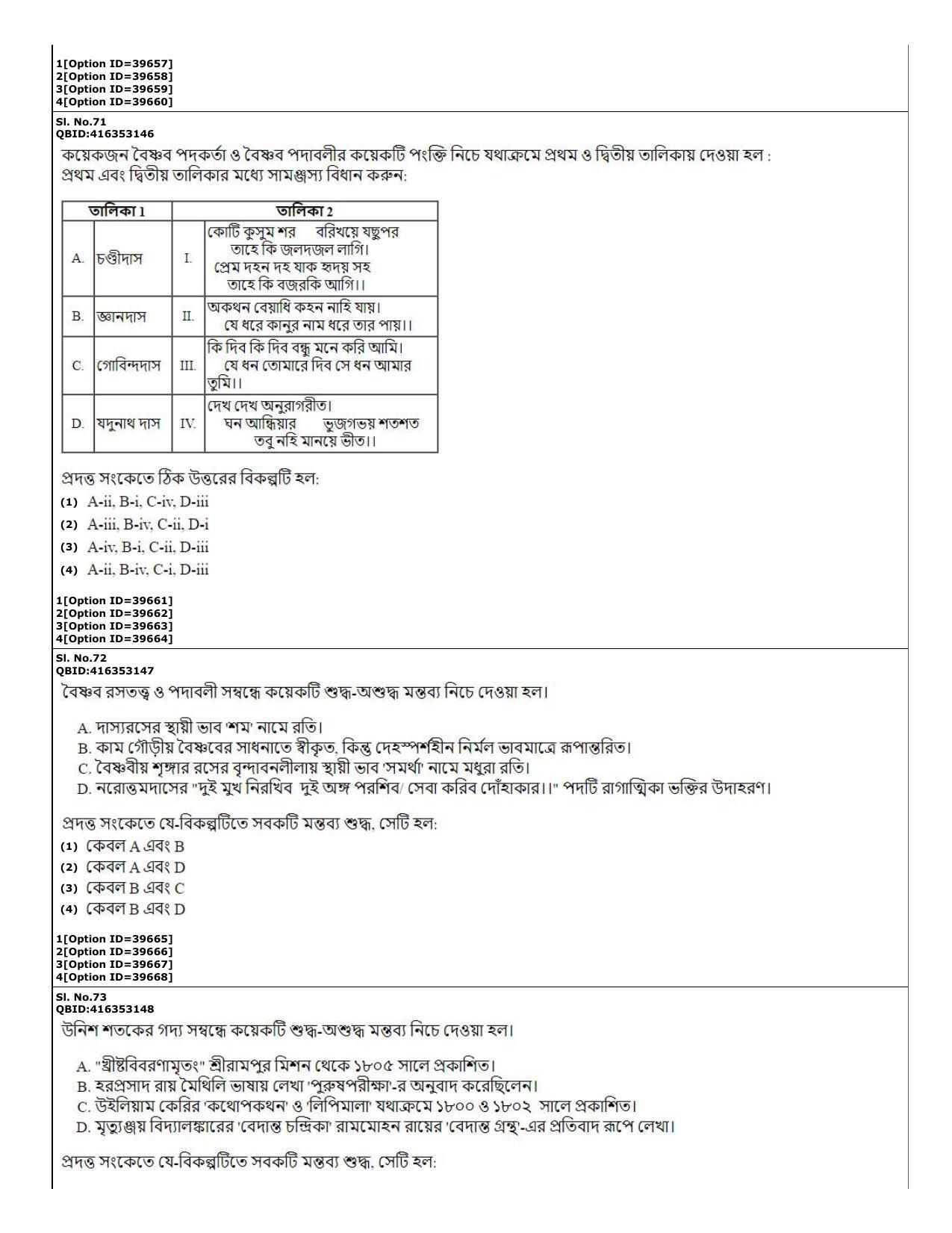 CUET (PG) 2022: PGQP-60 Bengali (10-09-2022) Question Paper - Page 22