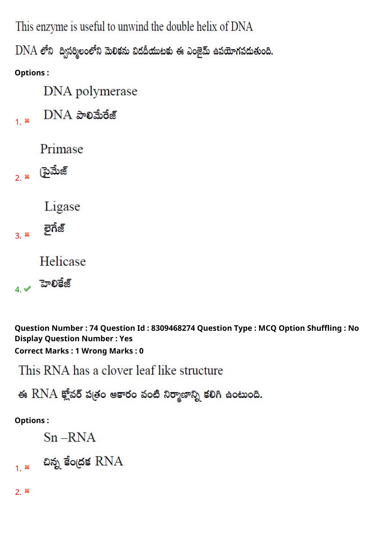 APPGCET 2024 Botany Paper with Answer Key - Page 54