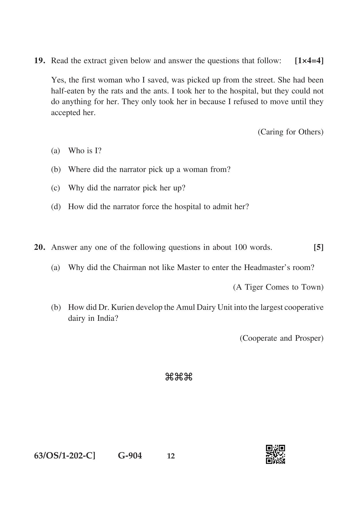NIOS April 2022 Class 10 English Question Paper - Page 36