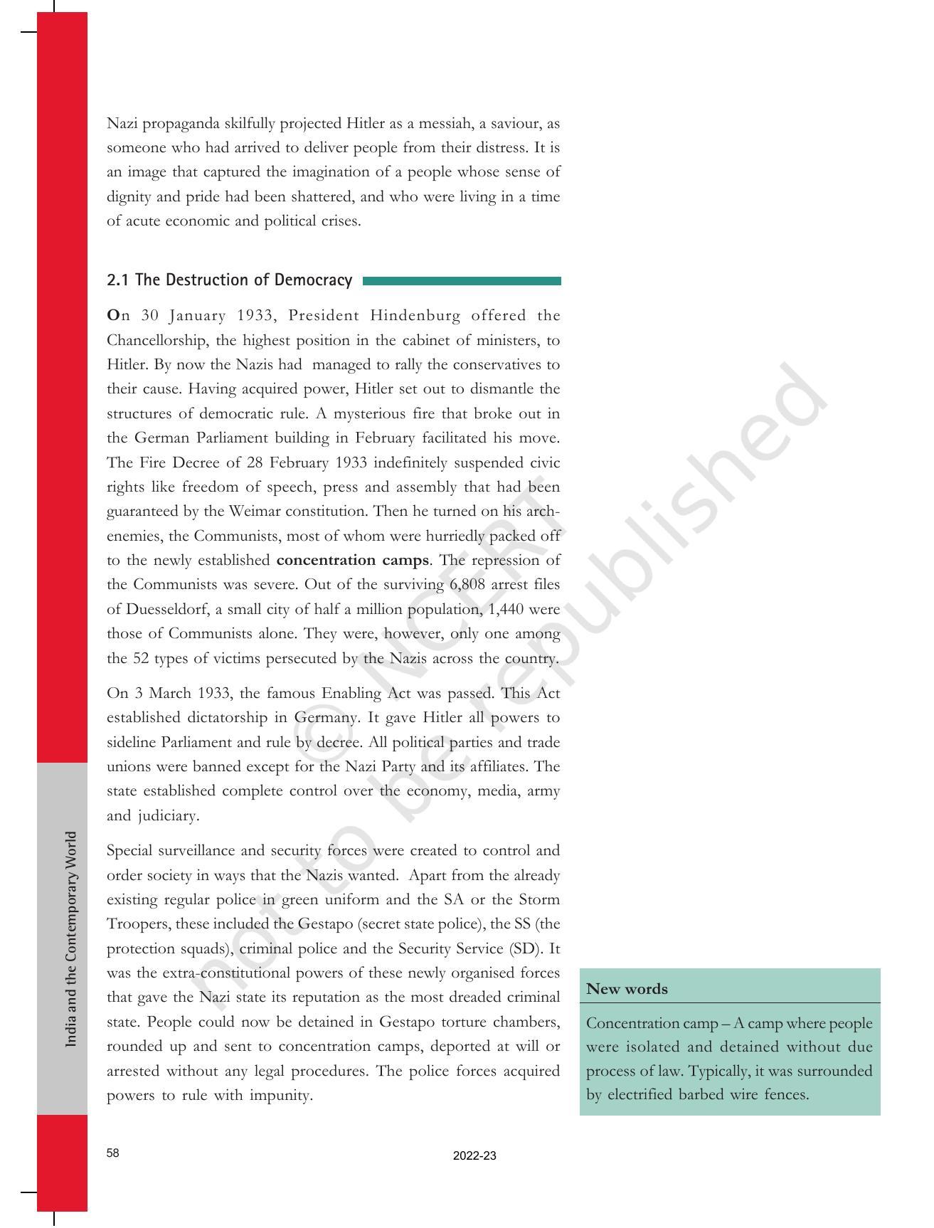 NCERT Book for Class 9 History Chapter 3 Nazism and the Rise of Hitler - Page 10
