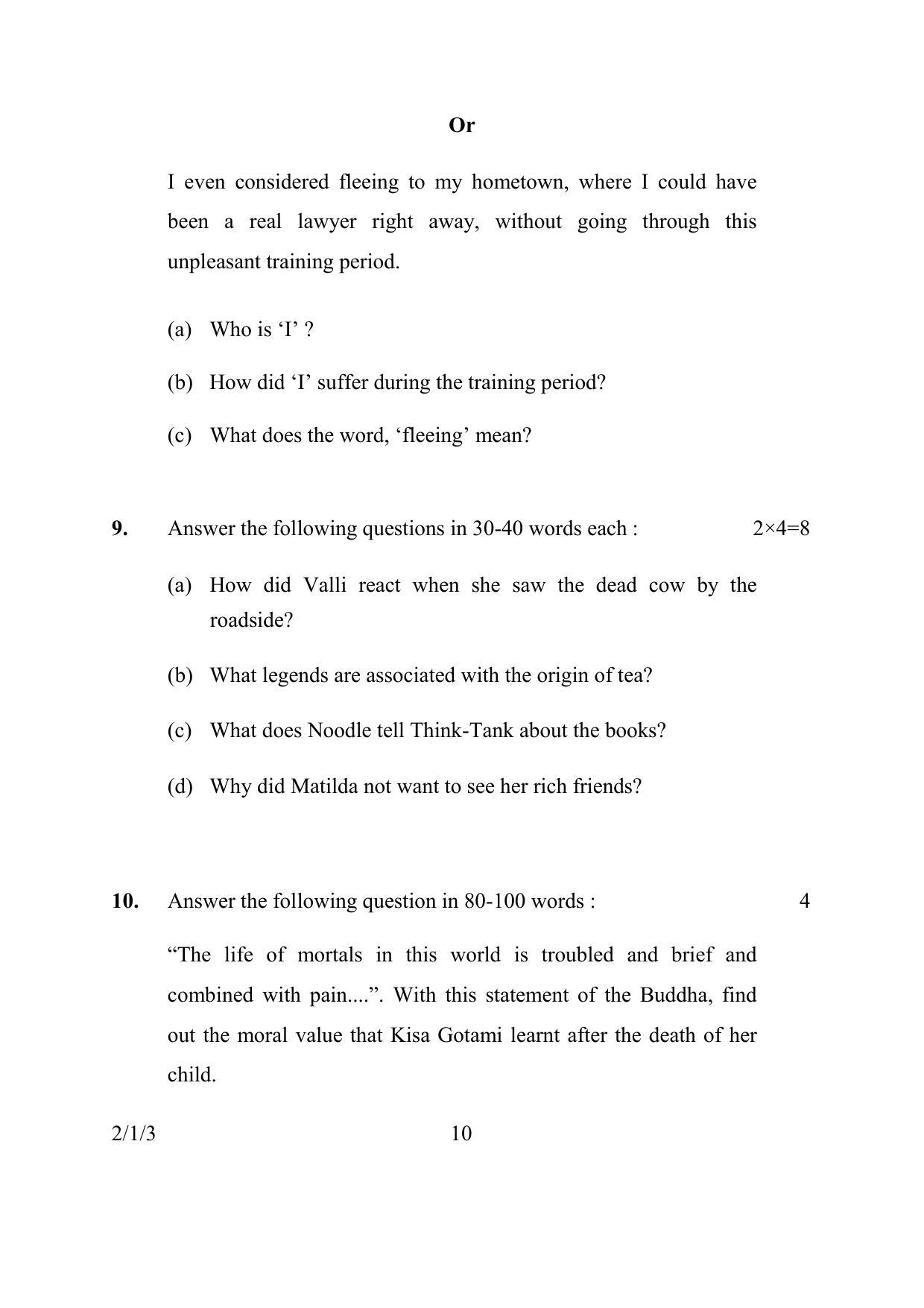 CBSE Class 10 2-1-3 ENGLISH LANGUAGE & LIT. 2016 Question Paper - Page 10