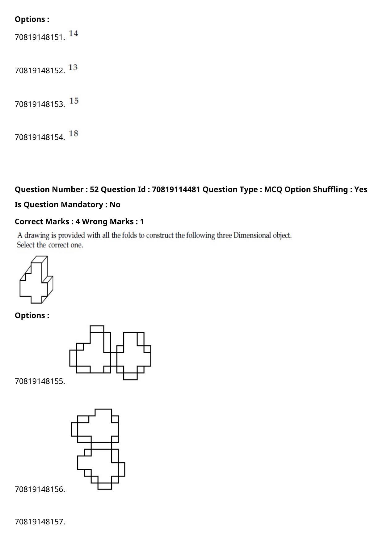 JEE Mains 2021: B.Arch Urdu (Shift 2) 23-02-2021 Question Paper - Page 58