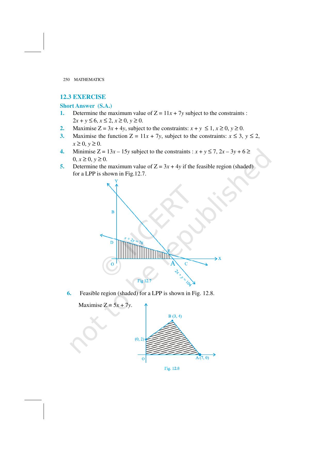NCERT Exemplar Class 12: Mathematics Unit 12 (Linear Programming) - Page 10