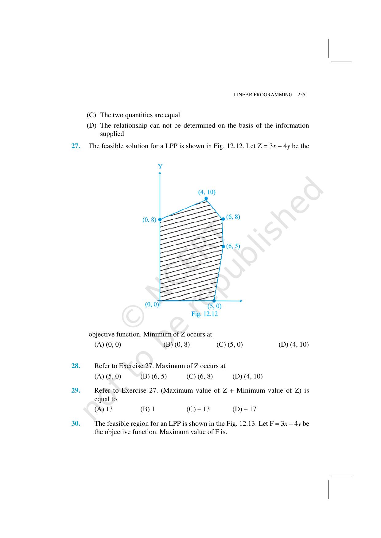 NCERT Exemplar Class 12: Mathematics Unit 12 (Linear Programming) - Page 15