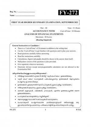 Accountancy-AFS (Hearing Impaired)