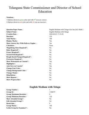 TS DEECET 2023 English Medium with Telugu 1st June 2023 Shift 2 Question Paper