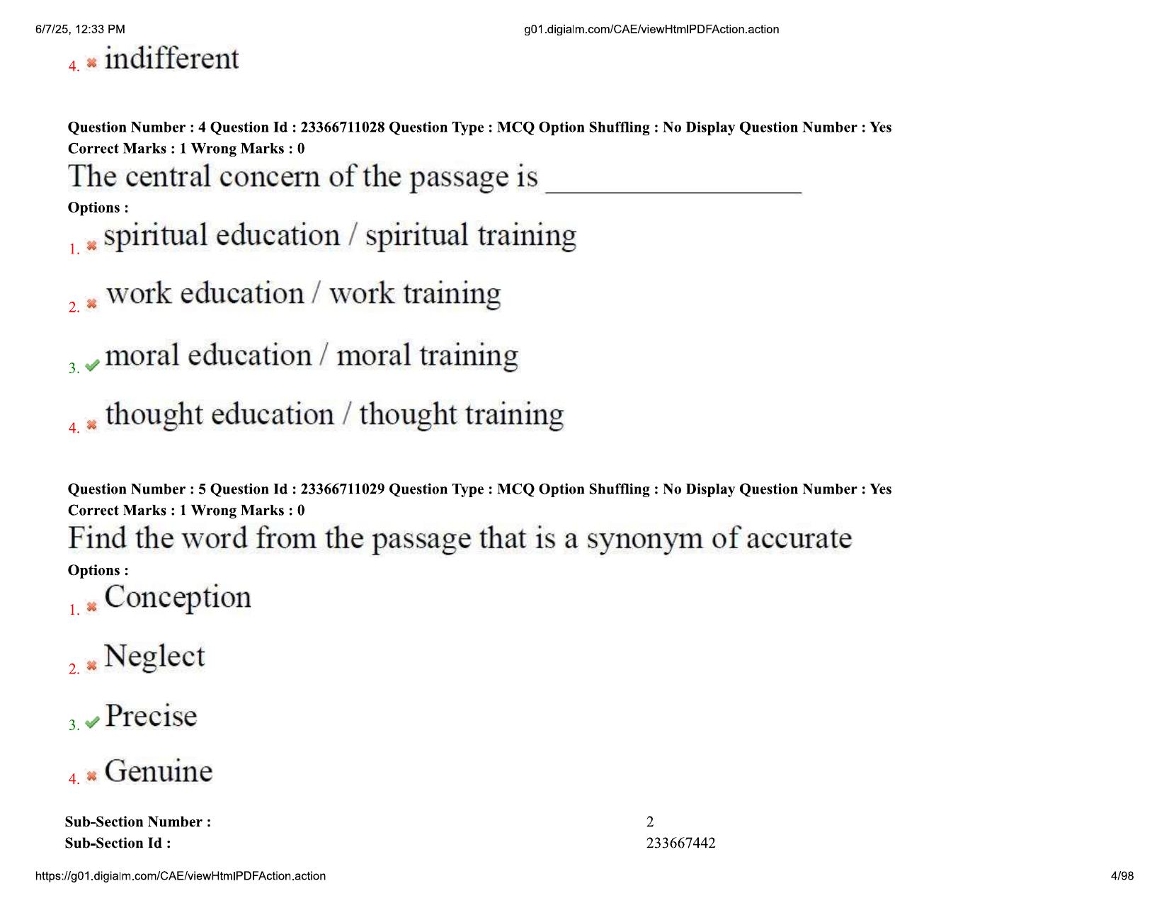 AP EDCET 2025 Biological Science Question Paper with Answer Key (English) - Page 4