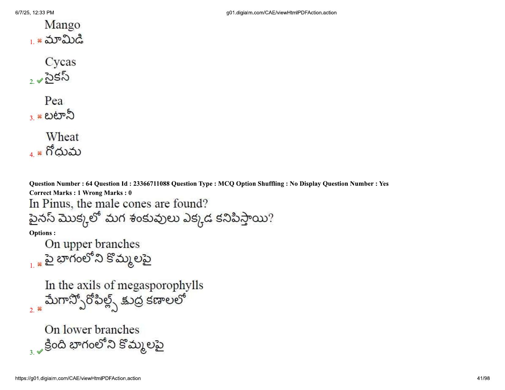 AP EDCET 2025 Biological Science Question Paper with Answer Key (English) - Page 41