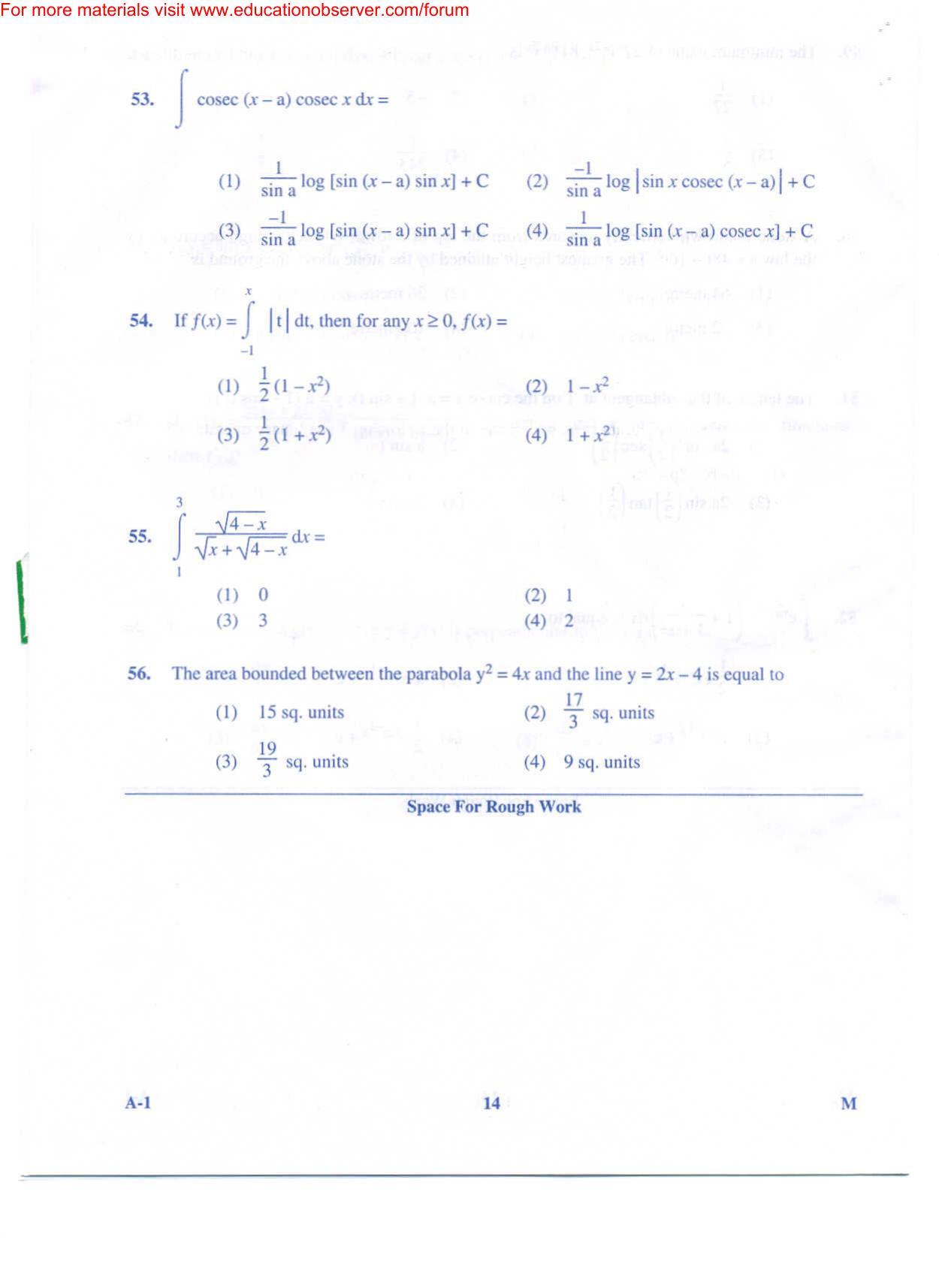 KEAM Paper III 2009 Question Paper - Page 14
