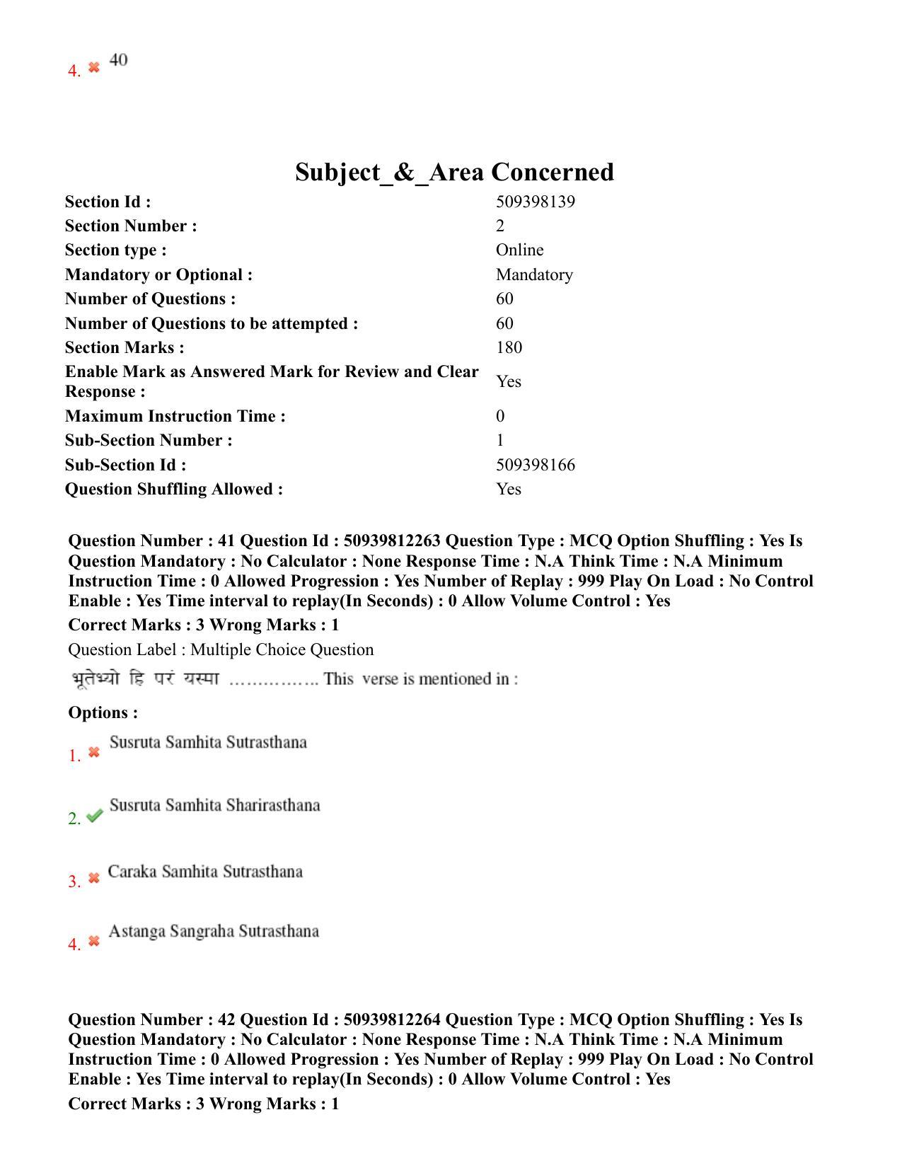 BHU RET Dravyaguna 2020 Question Paper - Page 28
