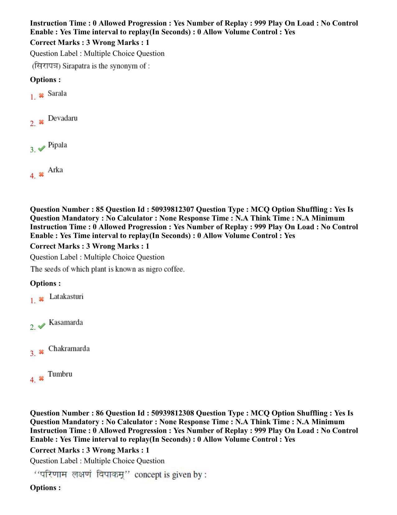 BHU RET Dravyaguna 2020 Question Paper - Page 47