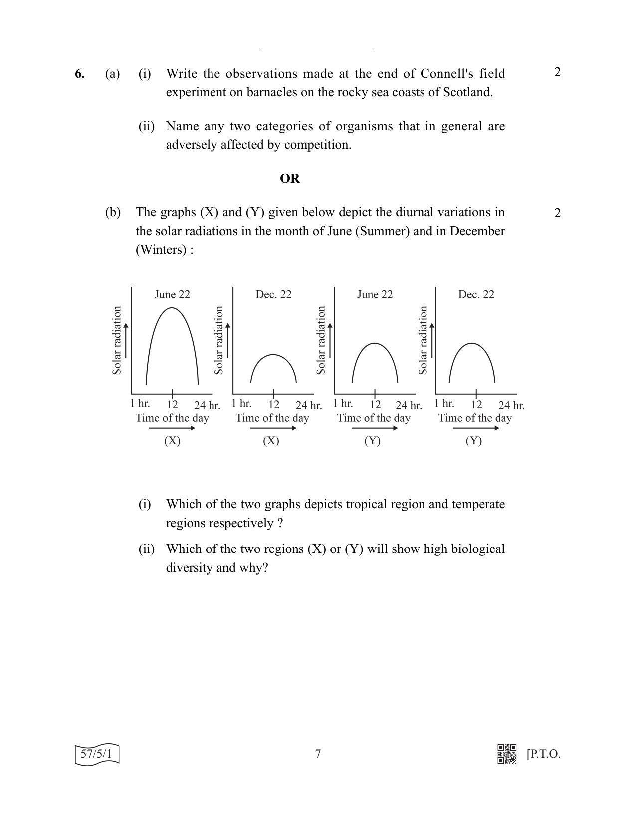 CBSE Class 12 57-5-1 Biology 2022 Question Paper - Page 7