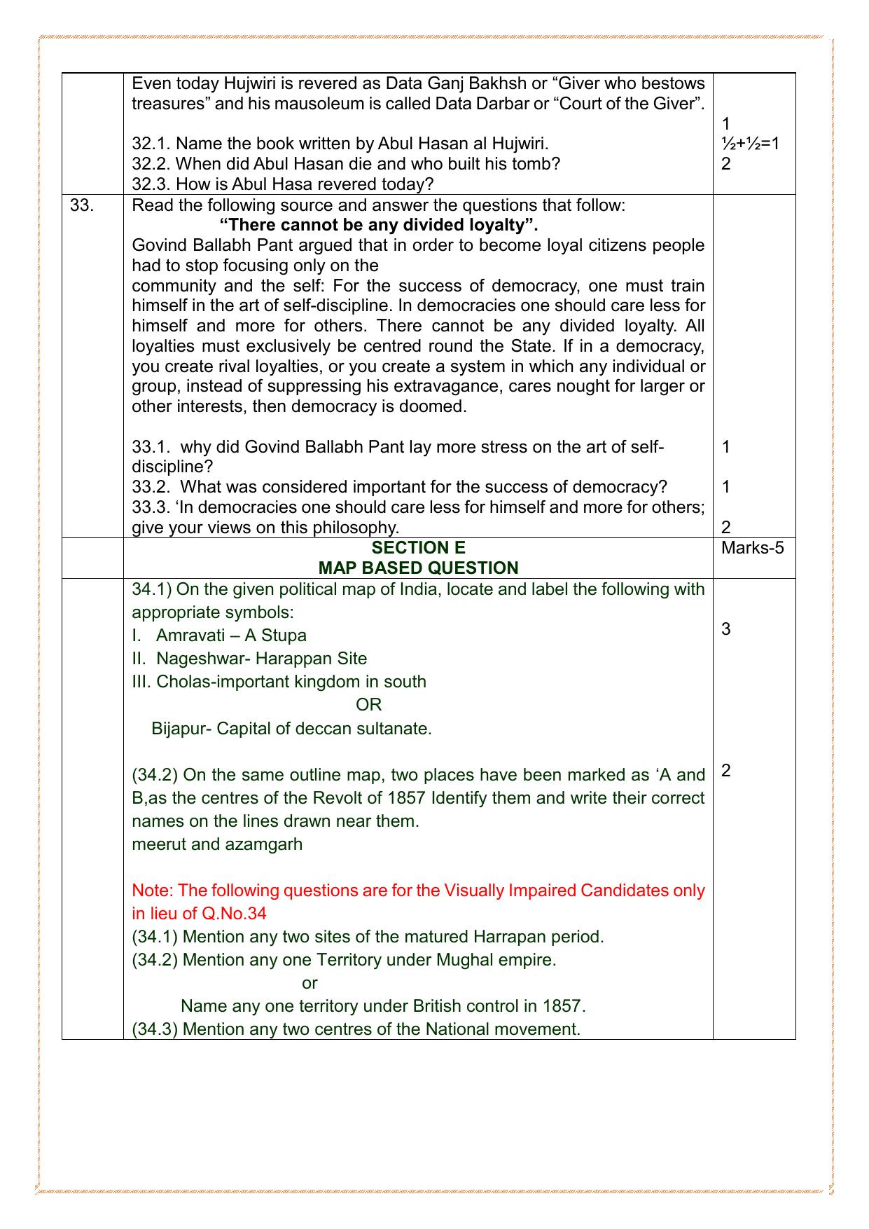 CBSE Class 12 History SET 2 Practice Questions 2023-24 - Page 8
