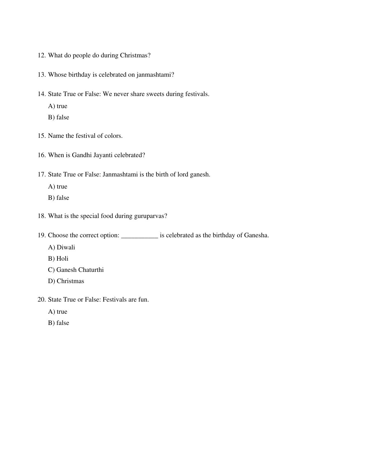 CBSE Class 1 EVS Going to school Worksheets - Page 2
