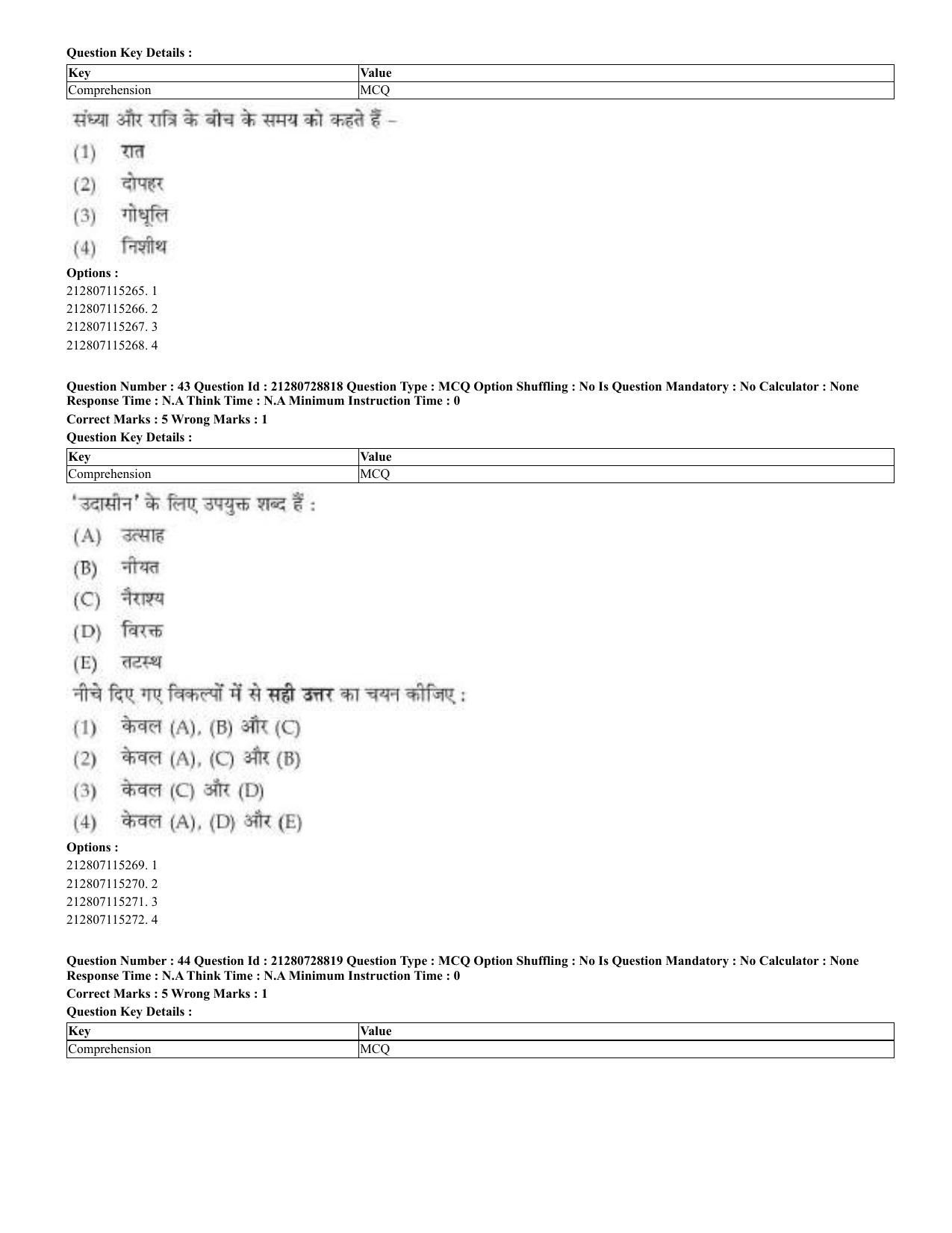 CUET 2023 Domestic Shift 3 Question Paper - 17 June 2023 - Page 28