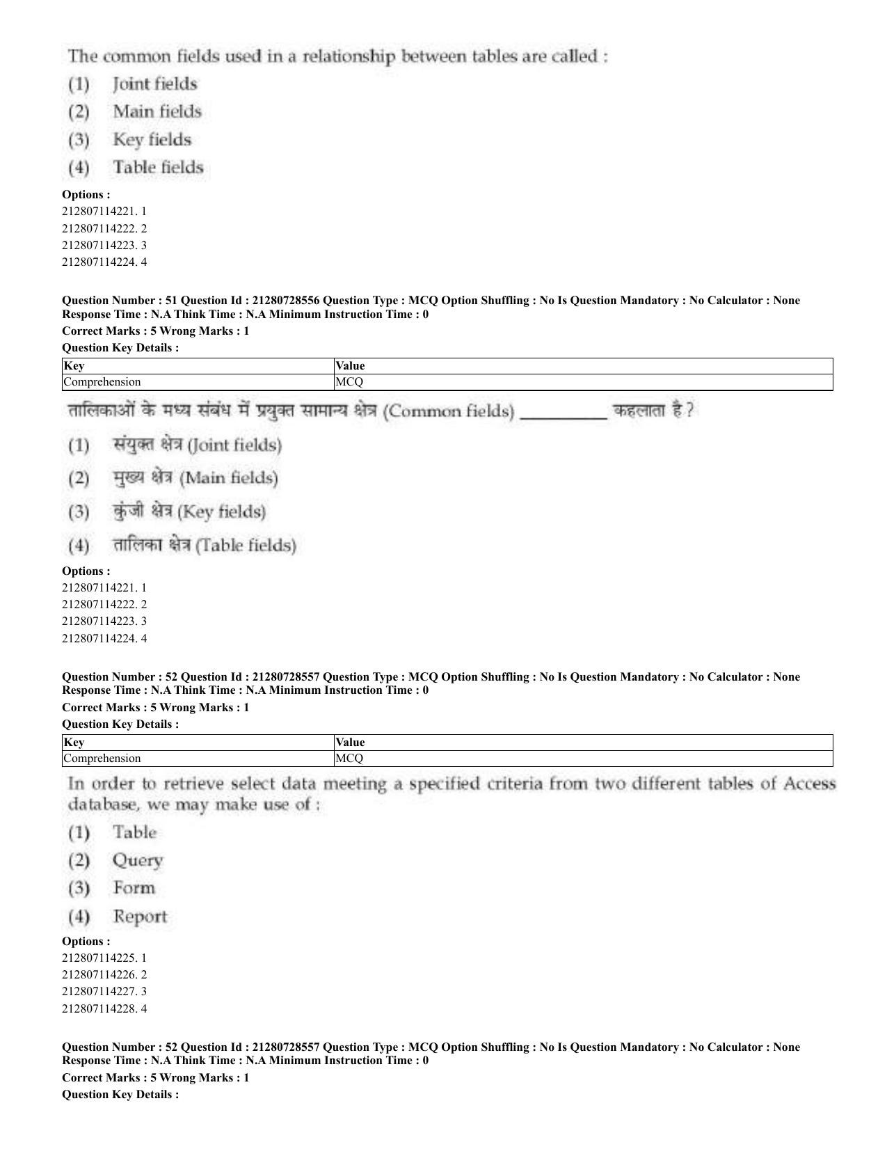 CUET 2023 Domestic Shift 3 Question Paper - 17 June 2023 - Page 33