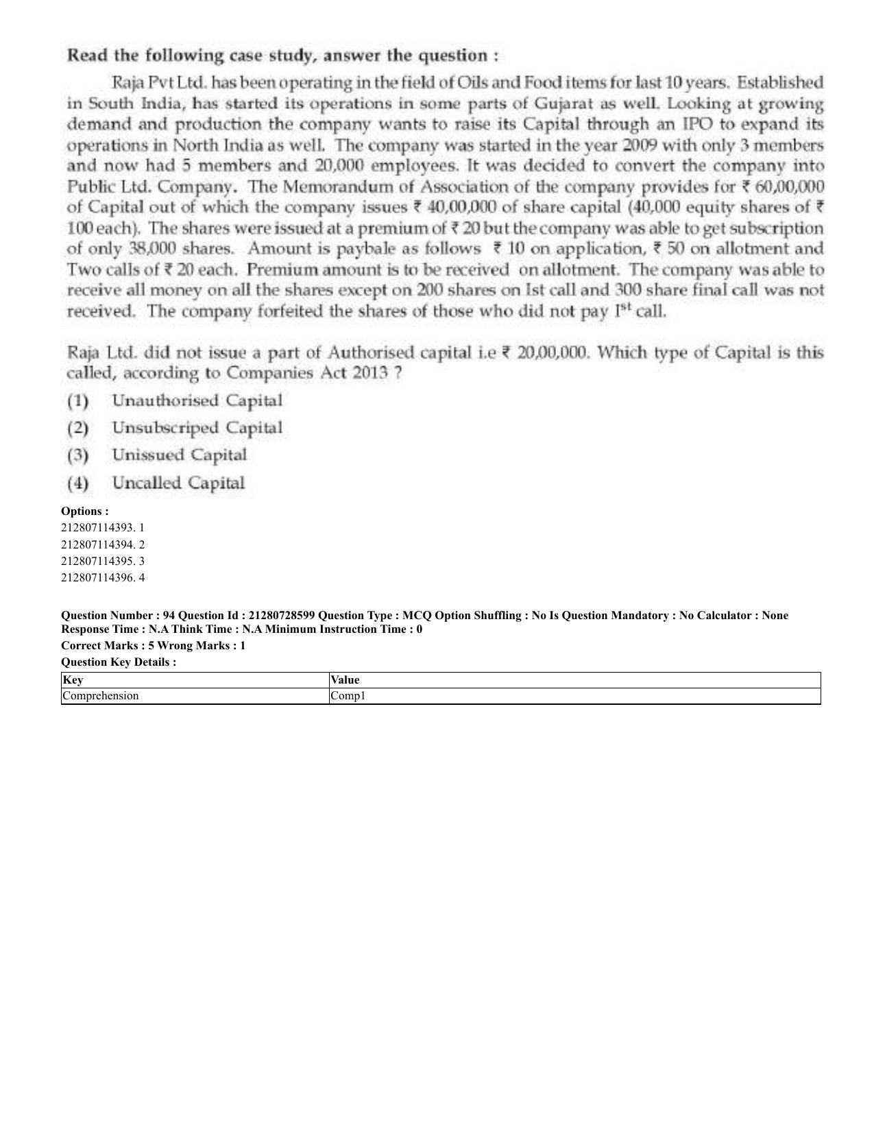 CUET 2023 Domestic Shift 3 Question Paper - 17 June 2023 - Page 73