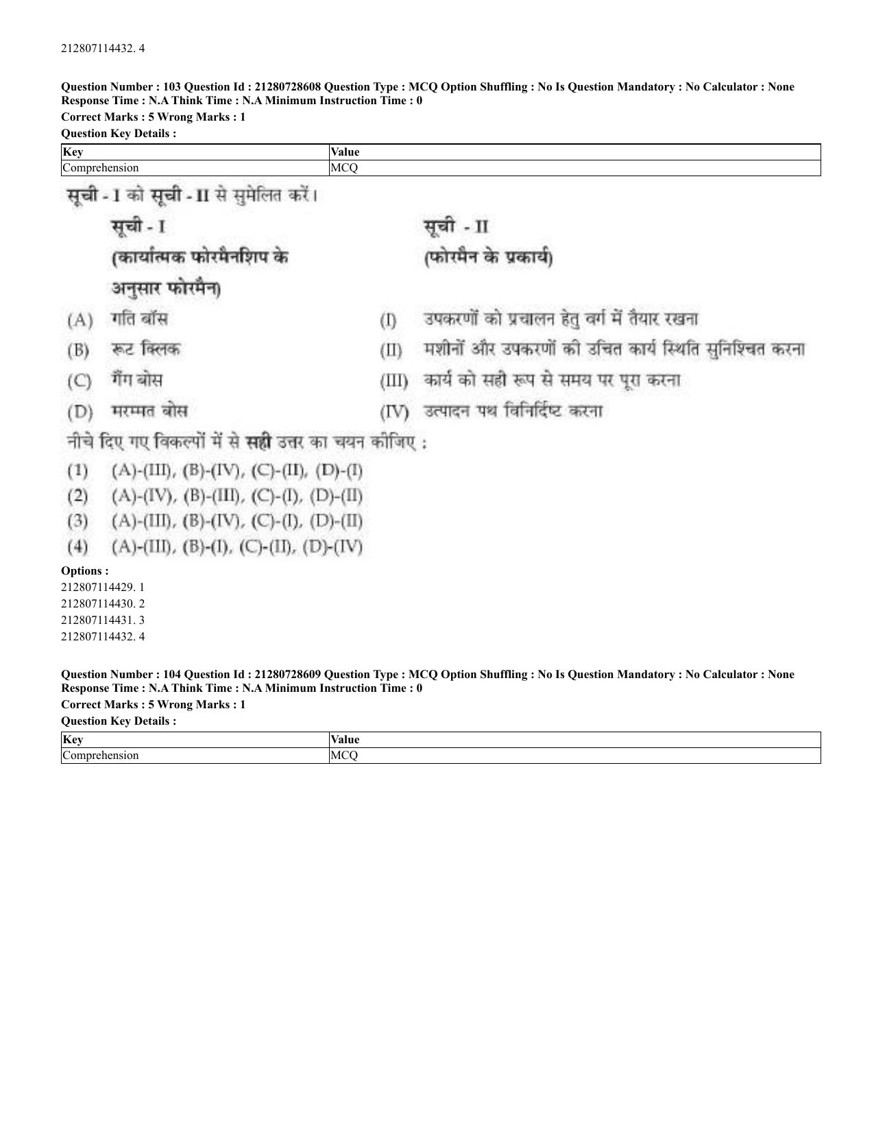 CUET 2023 Domestic Shift 3 Question Paper - 17 June 2023 - Page 90