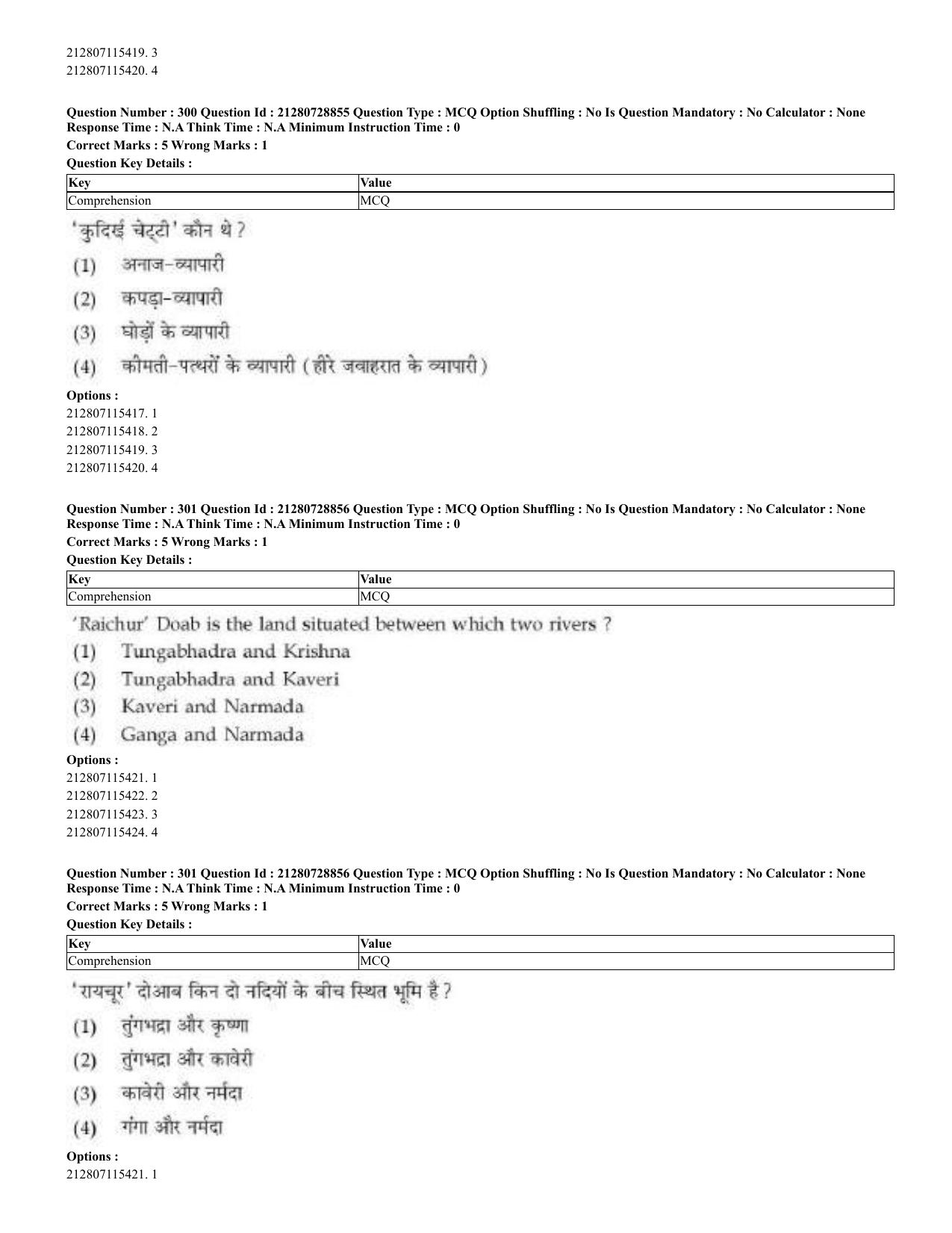 CUET 2023 Domestic Shift 3 Question Paper - 17 June 2023 - Page 298