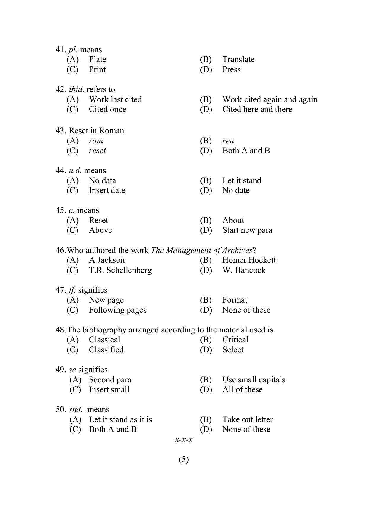 PU MPET Ancient Indian History & Archeology 2022 Question Papers - Page 5