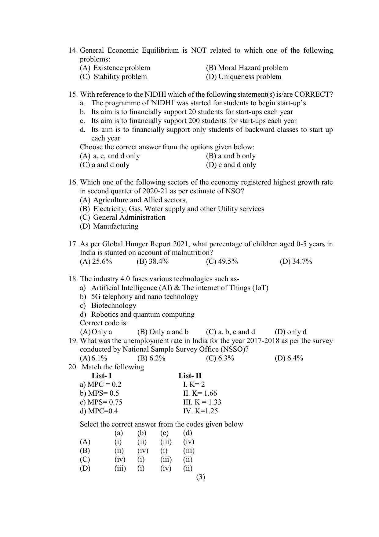 PU MPET Ancient Indian History & Archeology 2022 Question Papers - Page 8