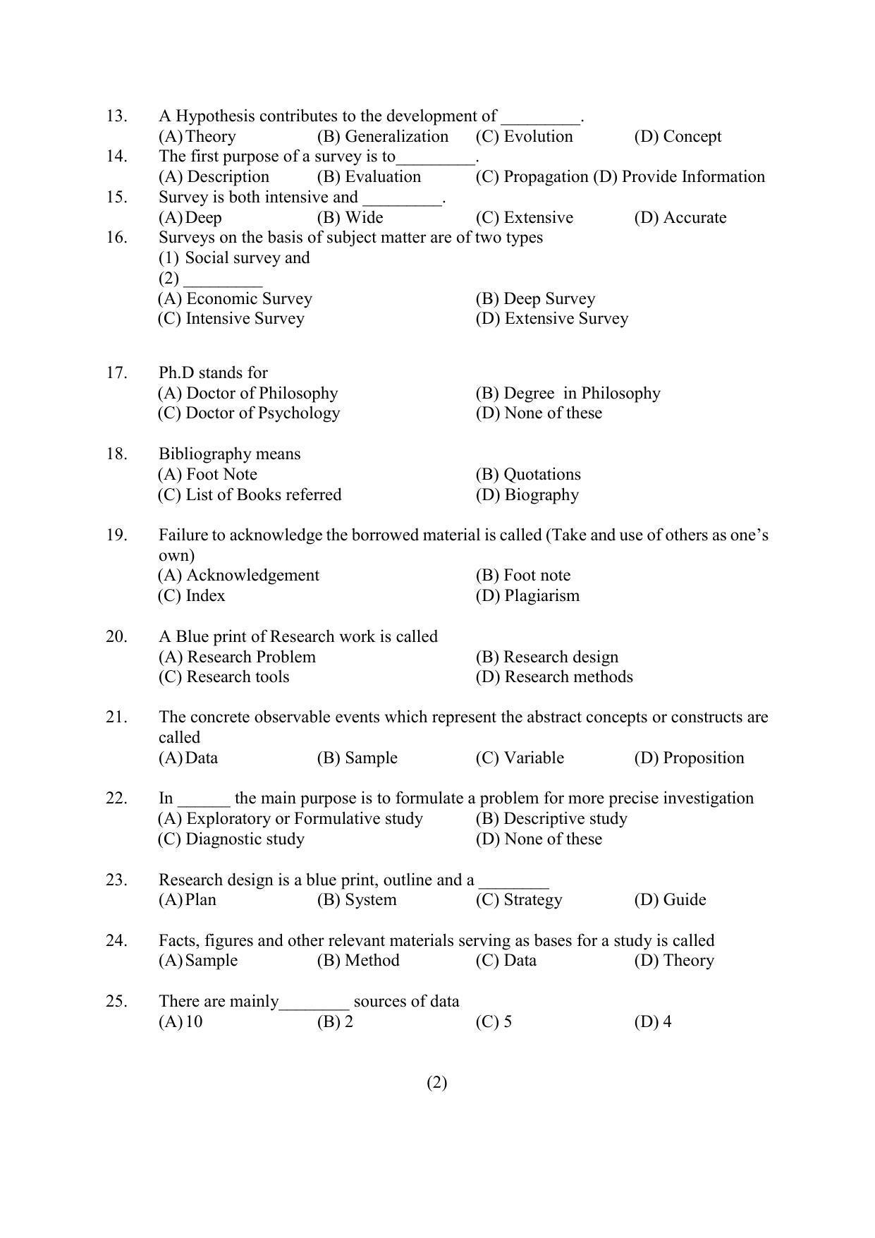 PU MPET Ancient Indian History & Archeology 2022 Question Papers - Page 14