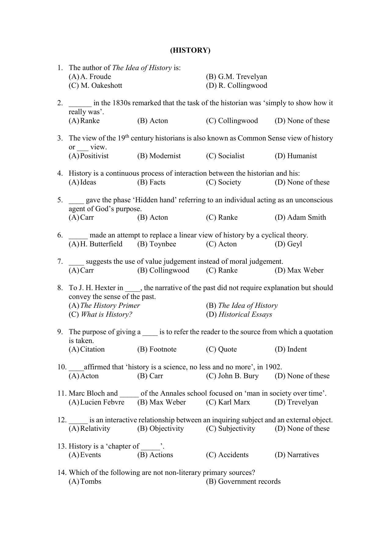 PU MPET Ancient Indian History & Archeology 2022 Question Papers - Page 18