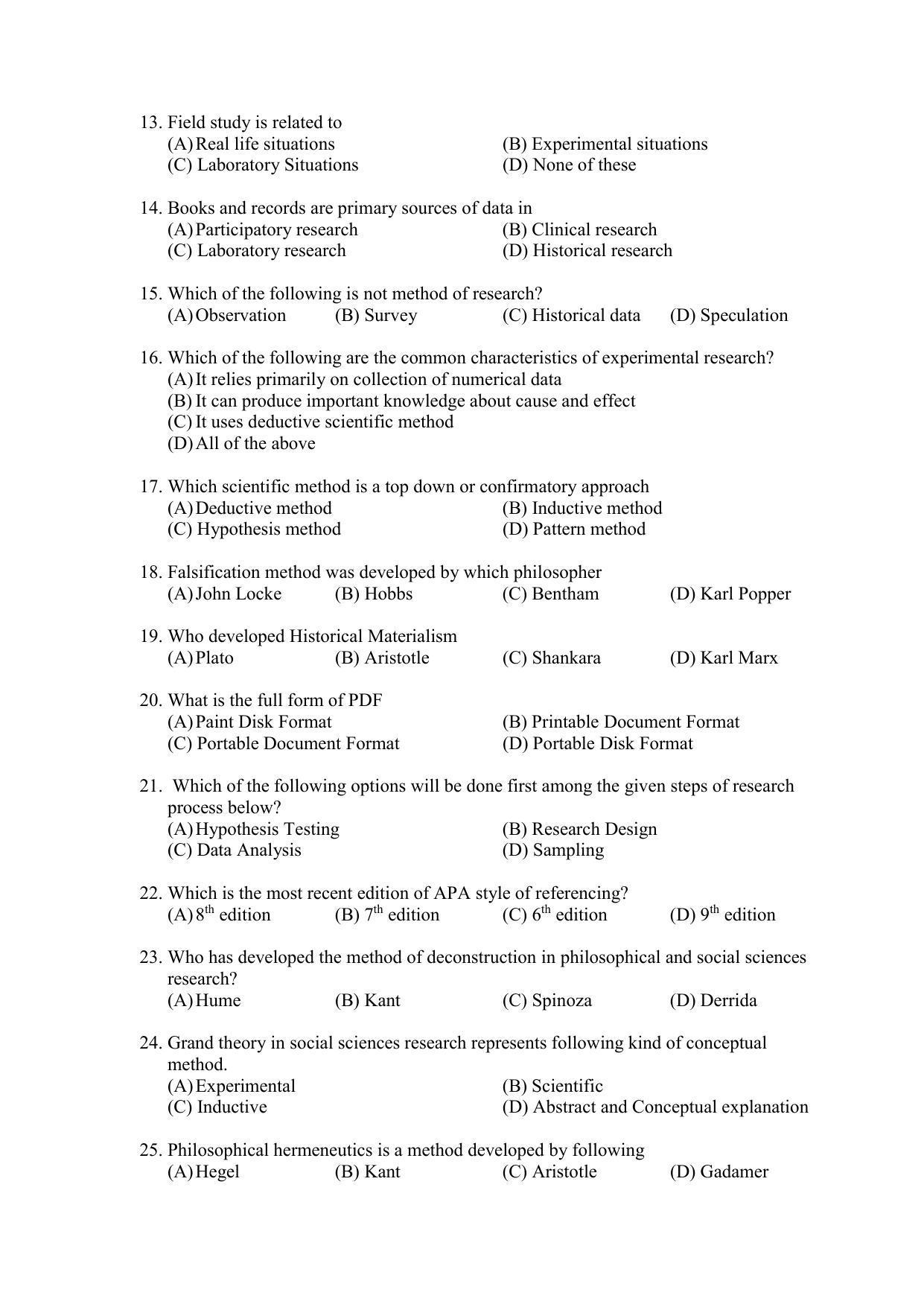 PU MPET Ancient Indian History & Archeology 2022 Question Papers - Page 23