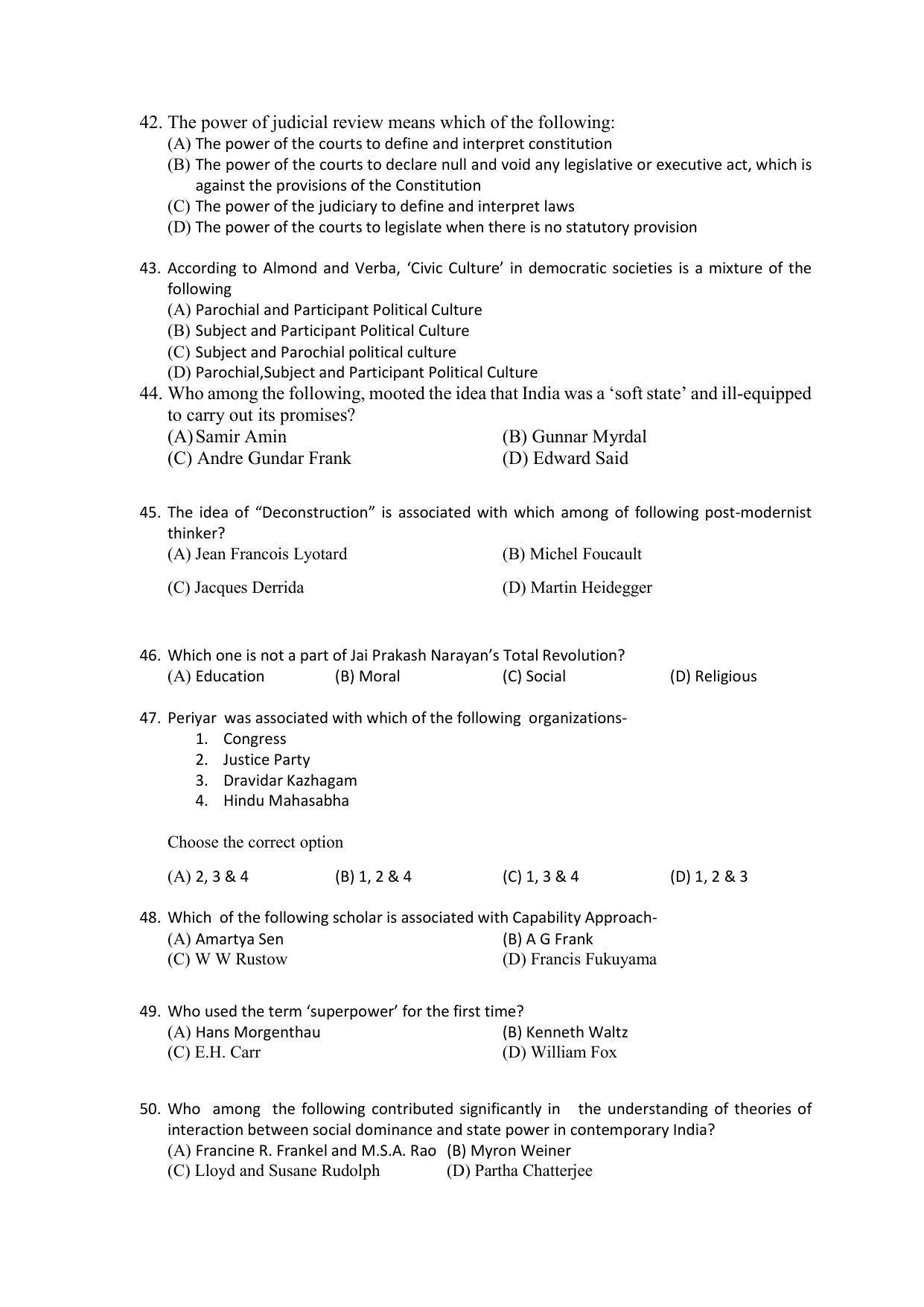 PU MPET Ancient Indian History & Archeology 2022 Question Papers - Page 31