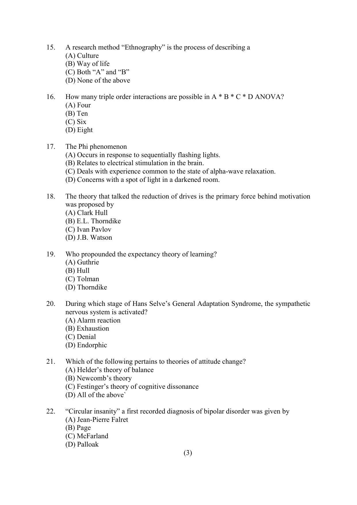 PU MPET Ancient Indian History & Archeology 2022 Question Papers - Page 34