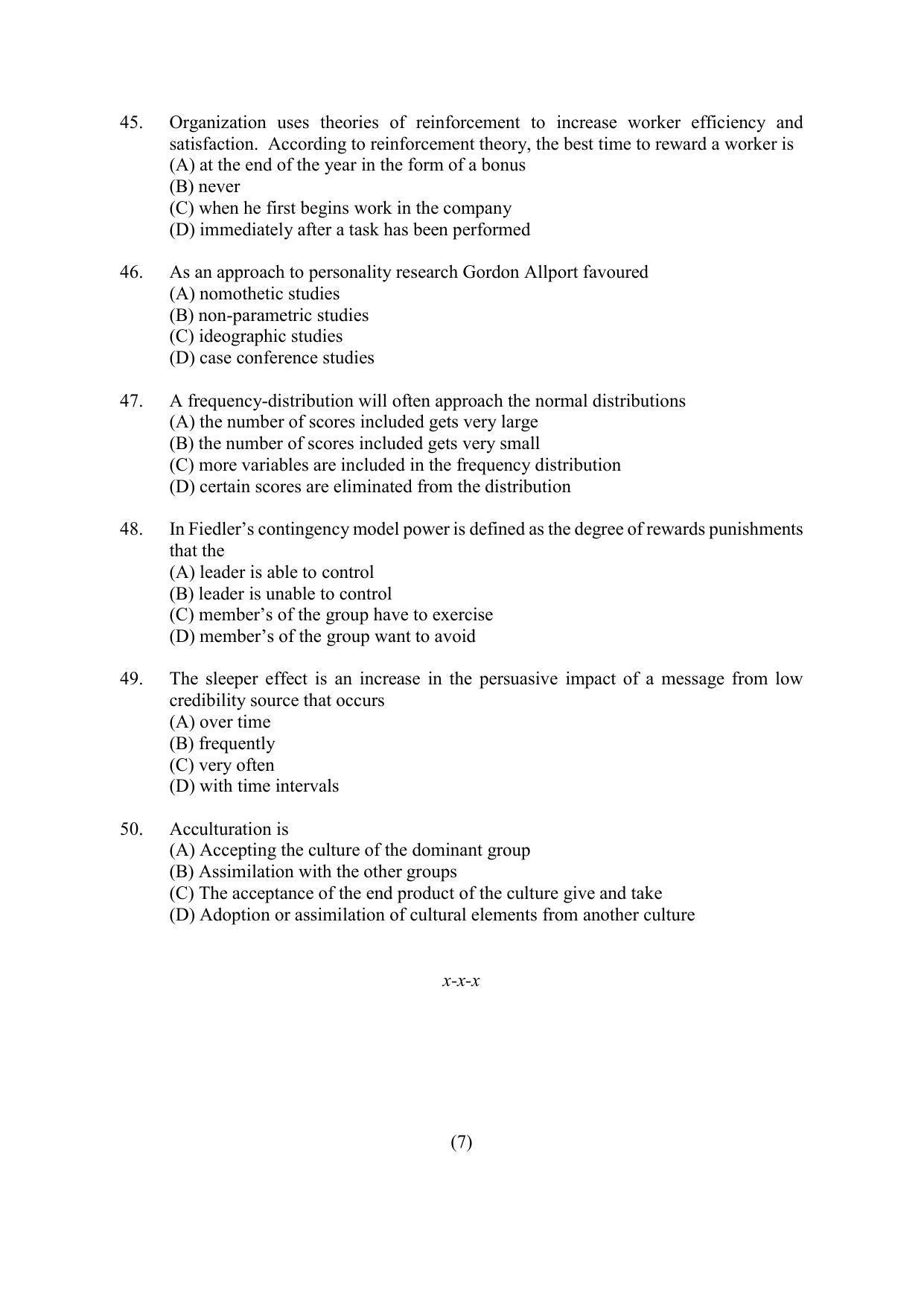 PU MPET Ancient Indian History & Archeology 2022 Question Papers - Page 38