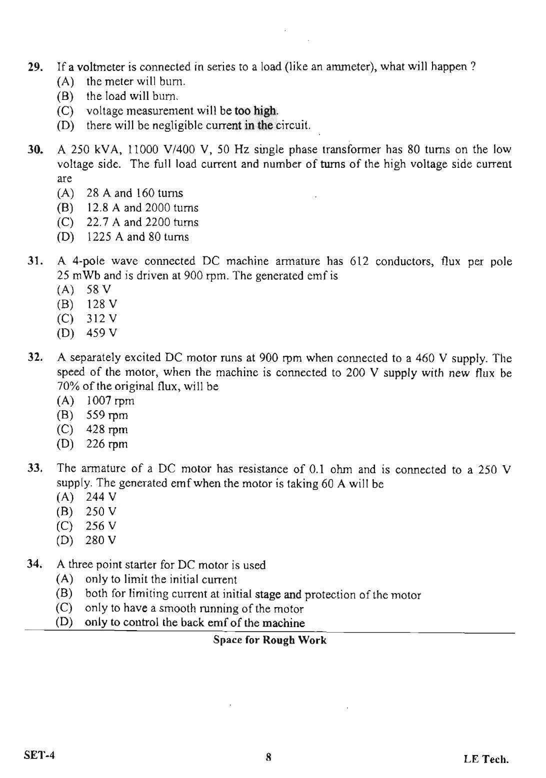 OJEE 2013 LE Tech Set 4 Question Paper - Page 6