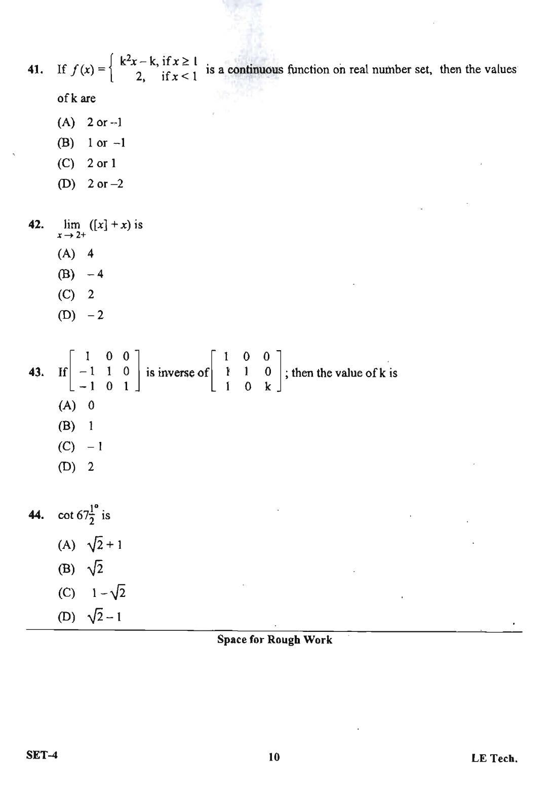 OJEE 2013 LE Tech Set 4 Question Paper - Page 8