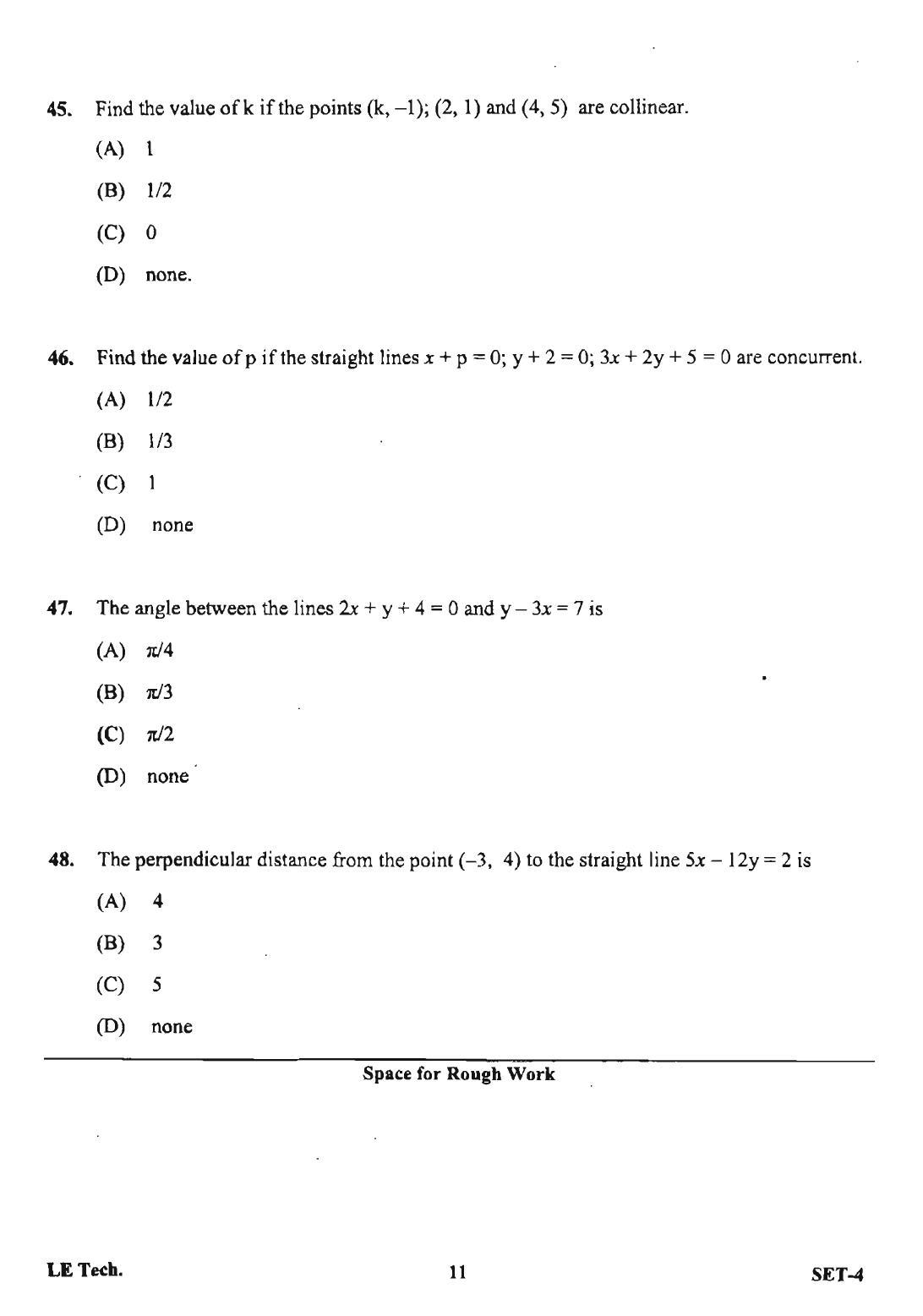 OJEE 2013 LE Tech Set 4 Question Paper - Page 9