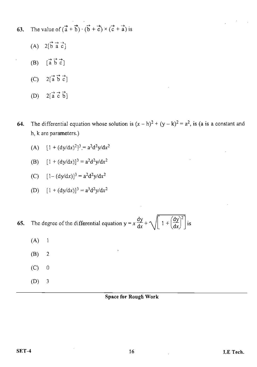 OJEE 2013 LE Tech Set 4 Question Paper - Page 14