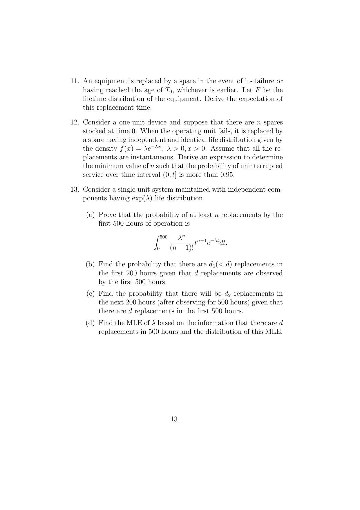 ISI Admission Test JRF in Quality, Reliability and Operations Research QRB 2015 Sample Paper - Page 13