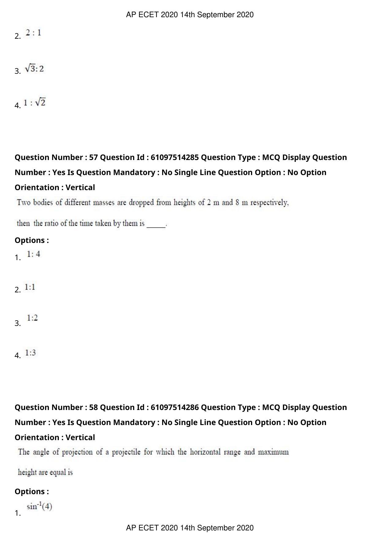 AP ECET 2020 - Electronics and Instrumentation Engineering (Preview) Question Paper With Preliminary Keys - Page 33